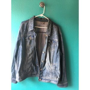 EARLY 2000s SEQUINS JEAN JACKET